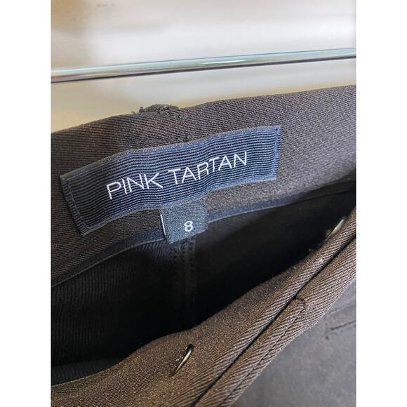 Pink Tartan equestrian style black pants - Picture 2 of 9